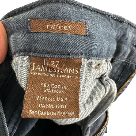 James Jeans Navy Blue Twiggy Low Rise Skinny Cotton Jeans Size 27 - Picture 6 of 7